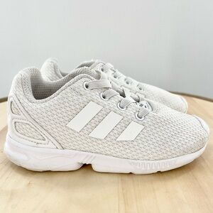 adidas White ZX Flux Infants Trainers Sneakers US Size 8K